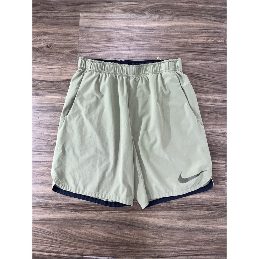 Nike Dri-FIT Athletic Shorts Mens L OliveGreen Running Training Gym Lightweight